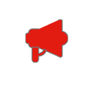 Solid icon megaphone